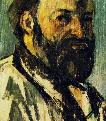 Paul Cézanne: Autoritratto - 26 X 15 cm. anno 1880-8, Louvre, Parigi